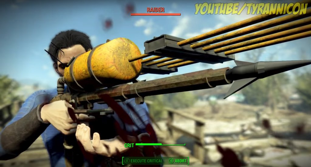 fallout 4 secret weapon harpoon gun
