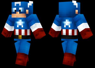 captain america skin for minecraft