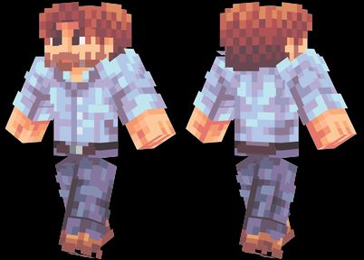 bob ross minecraft skin