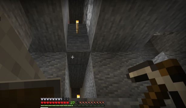 minecraft two tunnels