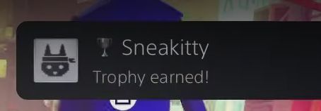 sneakitty trophy earned