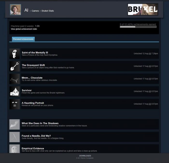 Steam Achievements and In-Game Achievements