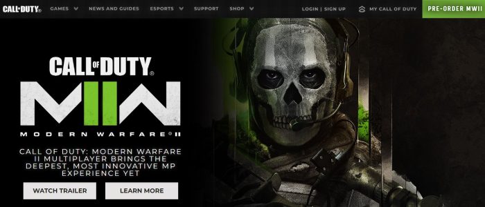 Call of Duty Website