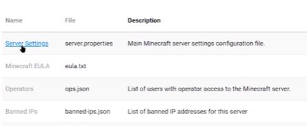 Apex Hosting Minecraft Server settings