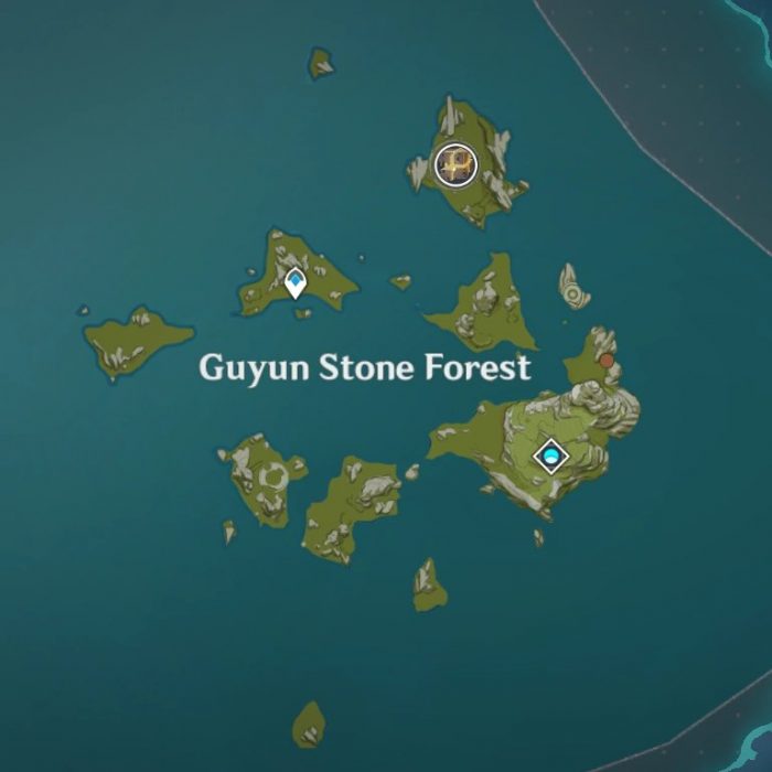 Guyun Stone Forest map