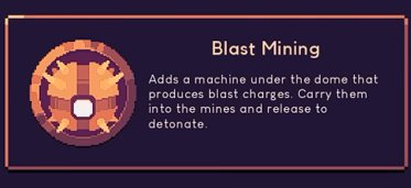 Dome Keeper Blast Mining gadget