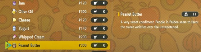 Where to Get Peanut Butter in Pokémon Scarlet and Violet Featured