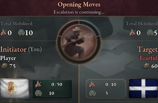 Escalation in Diplomatic Play Victoria 3