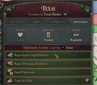 Improve Relations with Texas Victoria 3