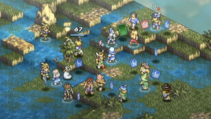 Combat in Tactics Ogre Reborn.