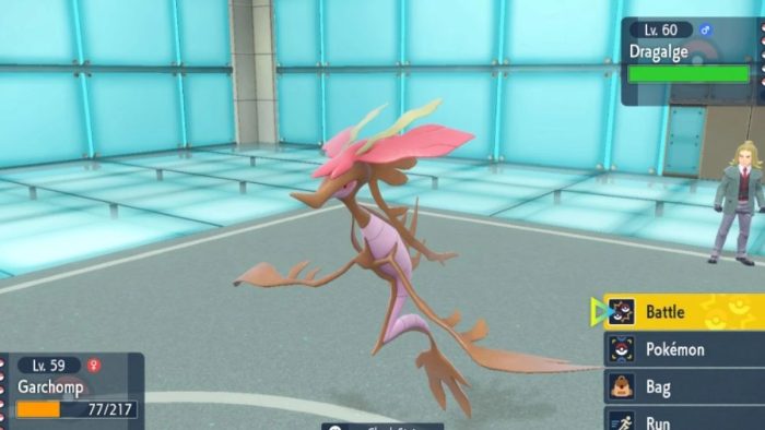 Using Dragalge in combat in Pokemon Scarlet and Violet.