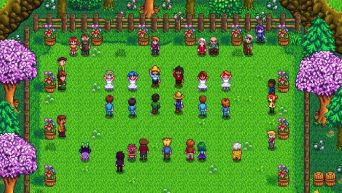 Flower Dance festival in Stardew Valley