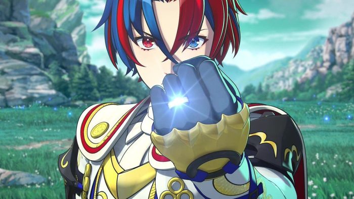 Alear (male) with the Pact Ring in Fire Emblem Engage.