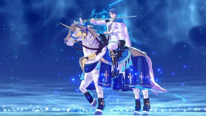 Sigurd on his horse in Fire Emblem Engage.