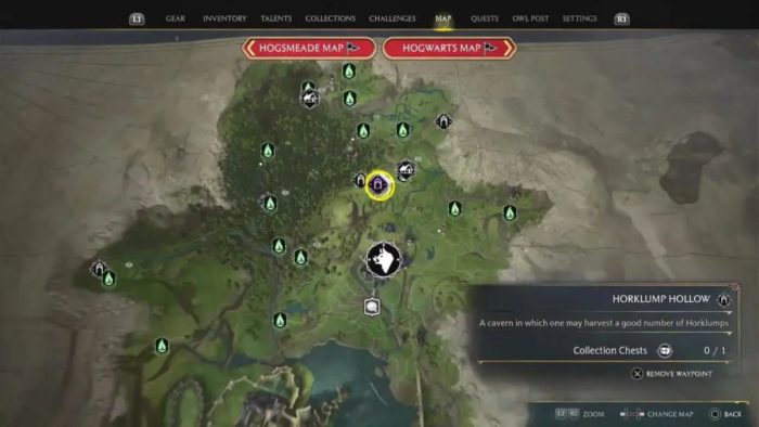 Where to find Horklumps in Hogwarts Legacy.