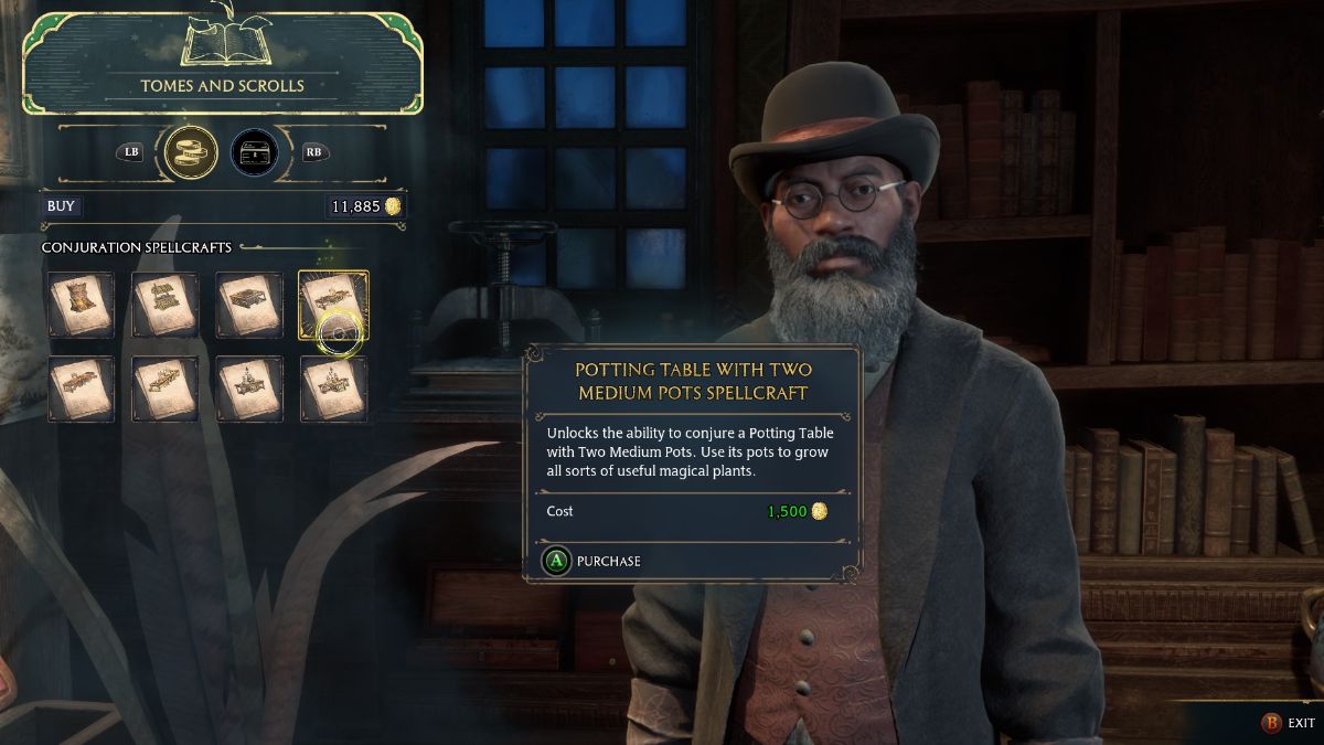 Hogwarts Legacy How to Get Potting Table with Medium Pots