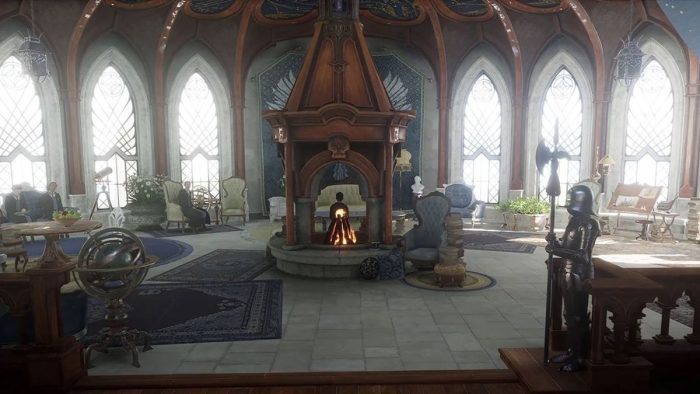 Ravenclaw common room in Hogwarts Legacy.