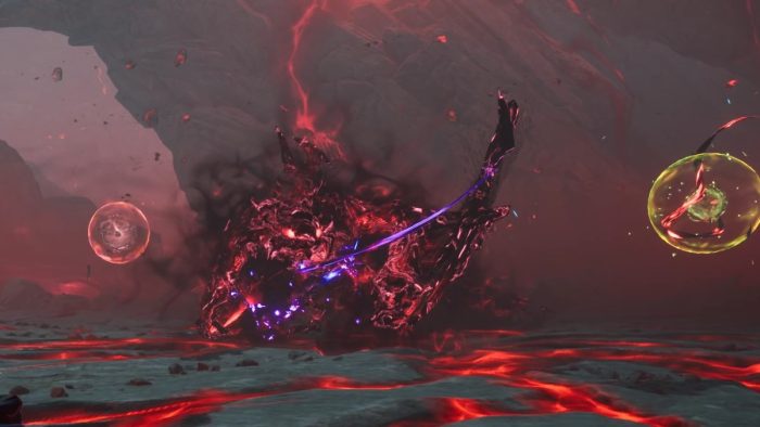 To break Ranrok's shield in the final phase, players will need to break four bubbles in quick succession.