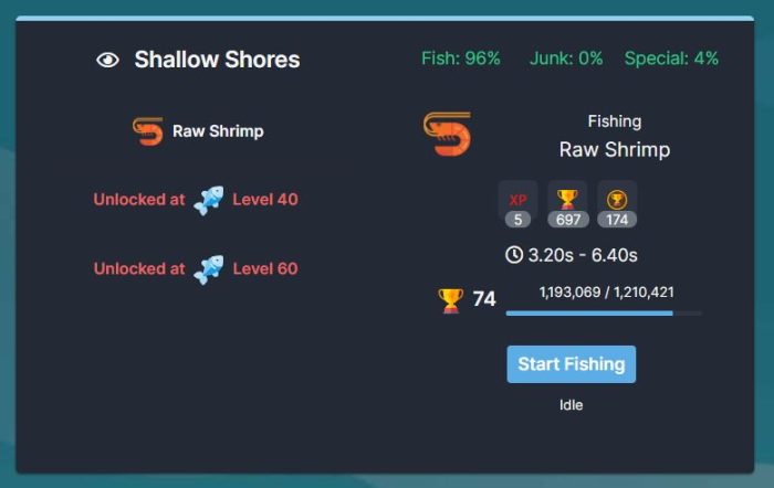 melvor Idle Fishing