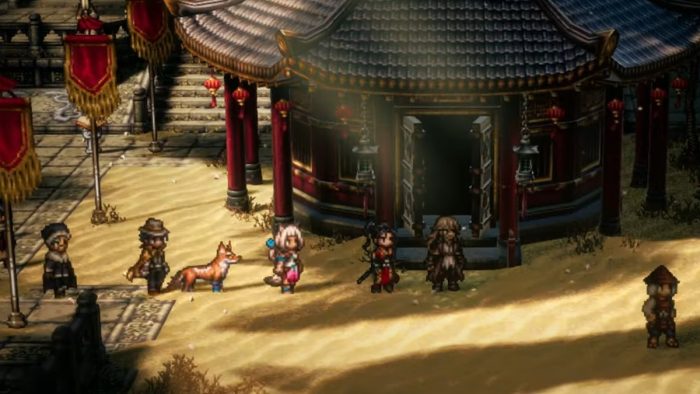 Five-Tiered Tower entrance in Octopath Traveler 2.