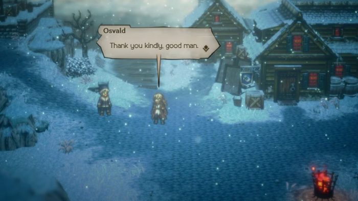 Osvald during his Chapter 1 story in Octopath Traveler 2.