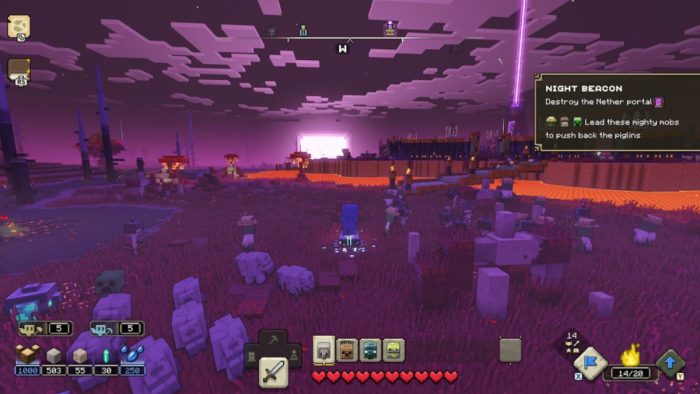 Minecraft-Legends-How-to-Get-Rid-of-Golems-Push-them-into-the-Lava