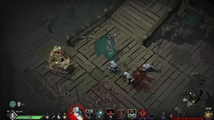 Melusine gameplay in Ravenswatch.