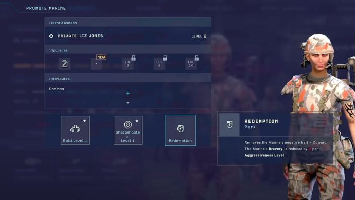 How to level up soldiers in Aliens Dark Descent - Unlock new perks by promoting soldiers.