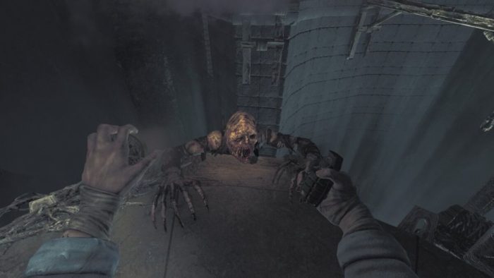 During the final scene, lure the monster to a bridge and break it down. This is the only way to kill it.