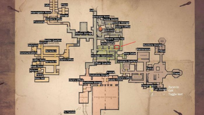 Enter the room next to the one marked on the image and crawl through the vent to get to J Delisle's room and find his code in Amnesia The Bunker.