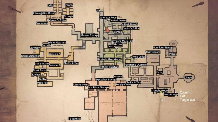 Amnesia The Bunker full map.