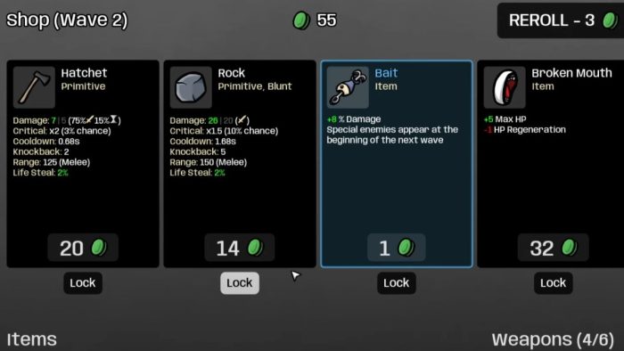 Best Fisherman build in Brotato.