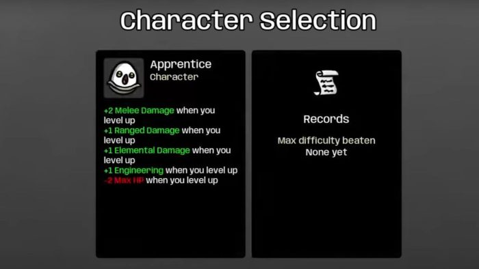 All new characters in Brotato - How to unlock the Apprentice.