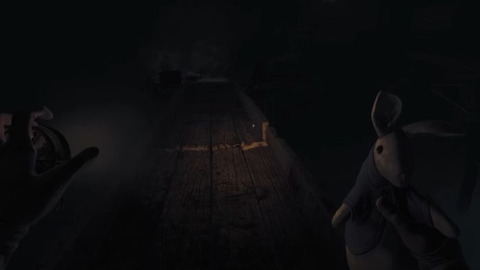 Lure the Beast on a wooden bridge with the Rabbit Toy and break the bridge to get the Kill the Beast Ending in Amnesia The Bunker.