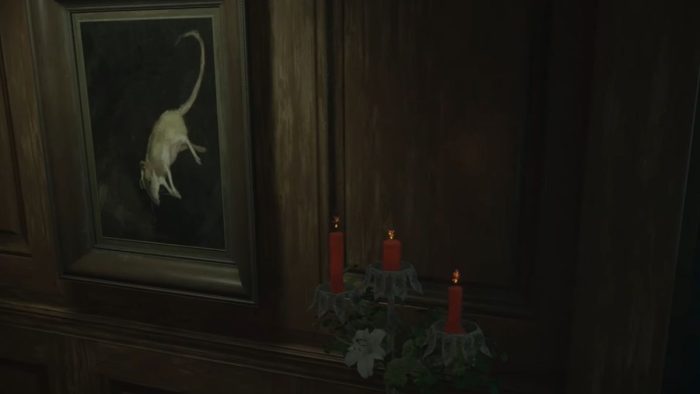 How to find the code for the first box in Layers of Fear - second painting.