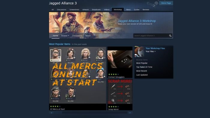 Best mods in Jagged Alliance 3 - how to download mods in JA3.