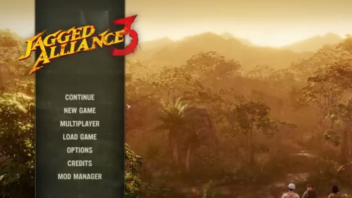 How to turn on Forgiving Mode in Jagged Alliance 3 - Main Menu options.