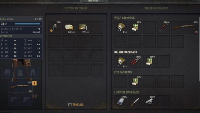 How to repair items in Jagged Alliance 3 - Item durability.