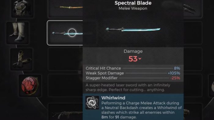 How to get the Spectral Blade in Remnant 2 - Spectral Blade stats.