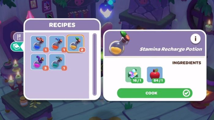 Hello-Kitty-Island-Adventure-How-to-Increase-Stamina-use-a-stamina-potion