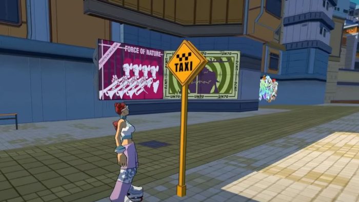 All Taxi Locations in Bomb Rush Cyberfunk - Hideout Taxi location.