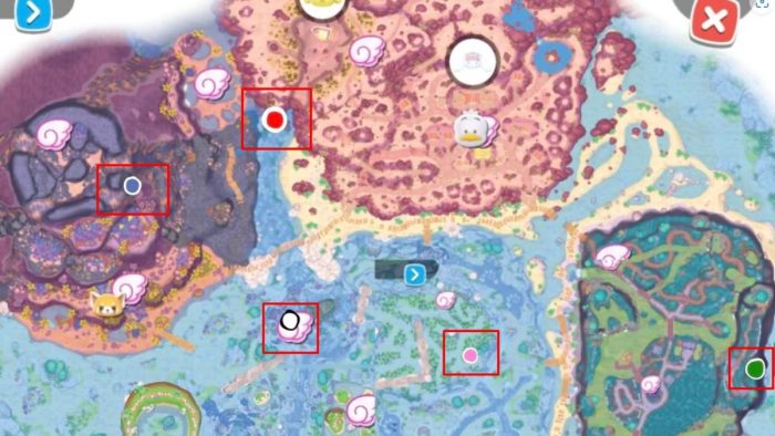 All Echo Conch locations in Hello Kitty Island Adventure.