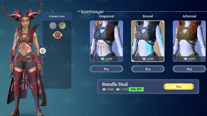 How to change clothes in Palia and get new outfits - premium Soothsayer outfit.