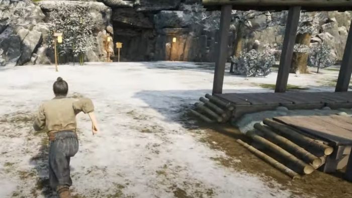 How to unlock mining in Sengoku Dynasty - mine entrance location.