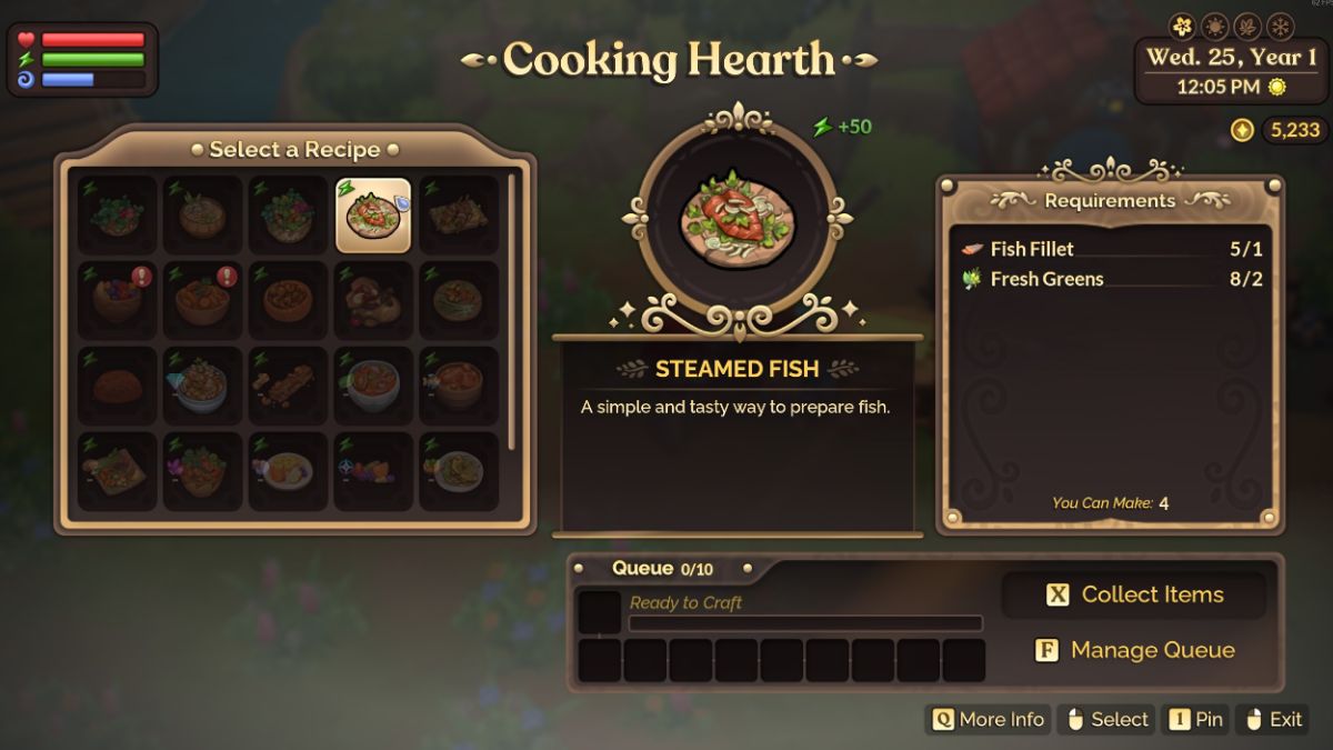 Fae Farm Steamed Fish [How to Get to Complete A Watery Wonder Quest]