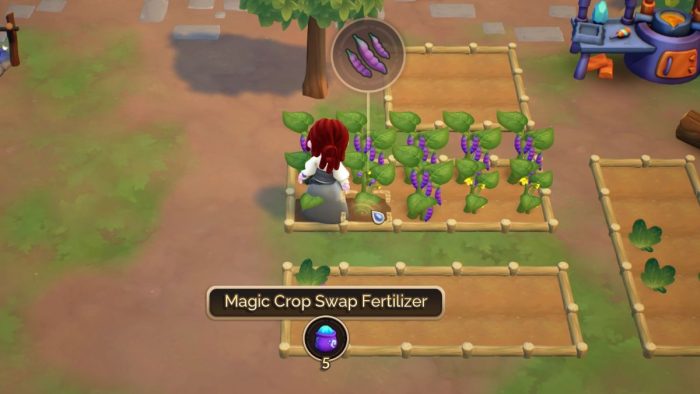 Magic Crop Fertilizer explained and all crops you can get in Fae Farm.