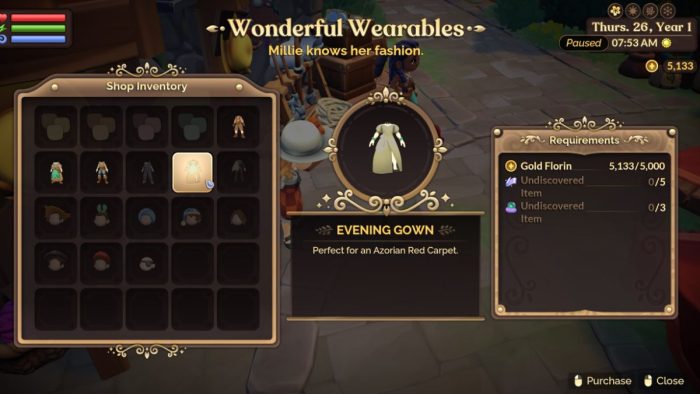 How to unlock and equip outfits in Fae Farm.