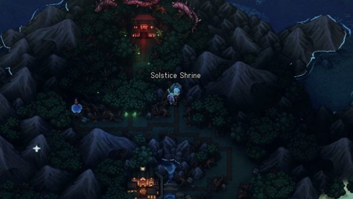 All Solstice Shrine locations in Sea of Stars - Wraith Island shrine.