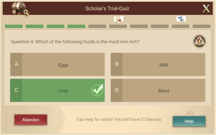 Scholars Trial Quiz Question 4