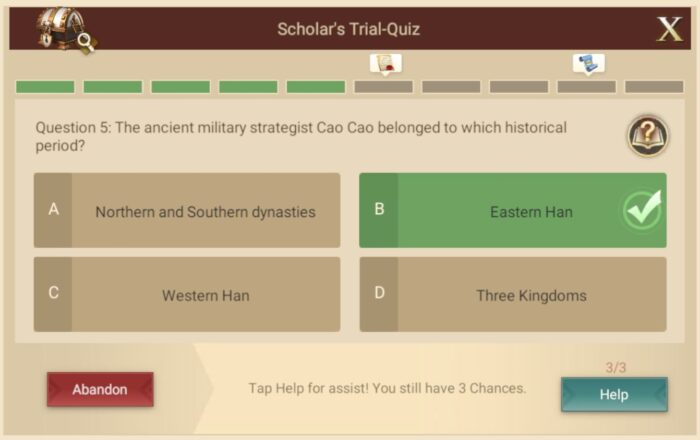 Scholars Trial Quiz Question 5